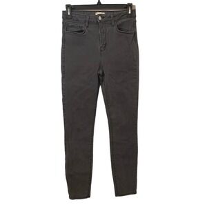 L'AGENCE Women's Gray Denim Mid‎ Rise Skinny Leg Jeans Size 28